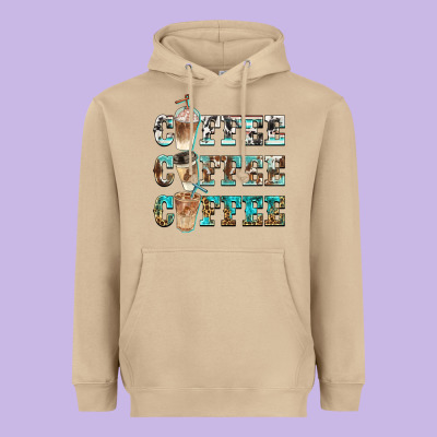 Western Coffees Heavyweight Hoodie Designed By Barkaloodesign
