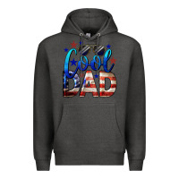 Charcoal Heather Cool American Dad 4th of July Premium Hoodie - LillyAllenDesigns