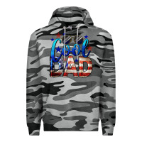Slate Camo Cool American Dad 4th of July Premium Hoodie - LillyAllenDesigns