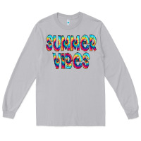 Moon Dust summer vibes tie dye doodle Long Sleeve Tee - CowCowDesign