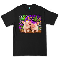 Black mardi gras western leopard pigs Premium Tee - Jasminsmagicworld