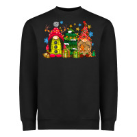 Black gnome Christmas Heavyweight Sweatshirt - CowhideDigitalArt
