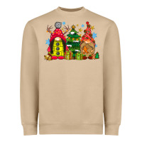 Mushroom gnome Christmas Heavyweight Sweatshirt - CowhideDigitalArt