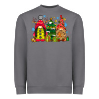 Storm gnome Christmas Heavyweight Sweatshirt - CowhideDigitalArt
