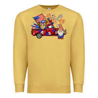 Antique Gold american gnomies truck Premium Sweatshirt - BarkalooDesign