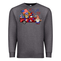 Charcoal Heather american gnomies truck Premium Sweatshirt - BarkalooDesign