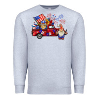 Heather Grey american gnomies truck Premium Sweatshirt - BarkalooDesign