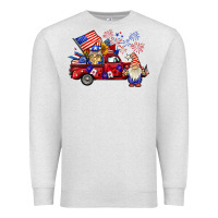 Oatmeal Heather american gnomies truck Premium Sweatshirt - BarkalooDesign