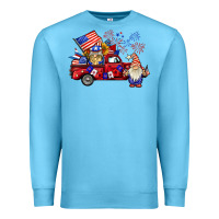 Ocean Blue american gnomies truck Premium Sweatshirt - BarkalooDesign