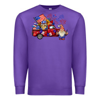 Purple american gnomies truck Premium Sweatshirt - BarkalooDesign