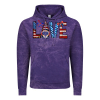 Cloud Purple 4th Of July love gnome Vintage Hoodie - HowdyJamesFarm