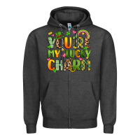 Charcoal Heather you're my lucky charm Zipper Hoodie - Artiststas