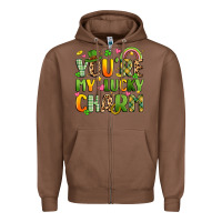 Chestnut you're my lucky charm Zipper Hoodie - Artiststas