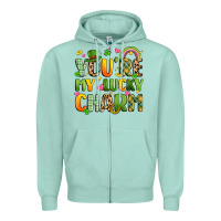 Seafoam you're my lucky charm Zipper Hoodie - Artiststas