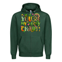 Sports Green you're my lucky charm Zipper Hoodie - Artiststas