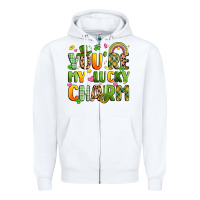 White you're my lucky charm Zipper Hoodie - Artiststas