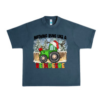 Midnight Navy nothing runs like a reindeere Urban Heavy Tee - CowGirlArtShop