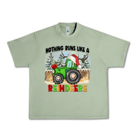 Oil Green nothing runs like a reindeere Urban Heavy Tee - CowGirlArtShop