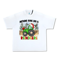 White nothing runs like a reindeere Urban Heavy Tee - CowGirlArtShop