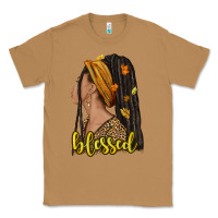 Toasted Coconut Fall afro woman blessed Classic Tee - NancyCooperArtShop