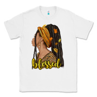 White Fall afro woman blessed Classic Tee - NancyCooperArtShop