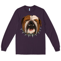 Plum Bulldog Long Sleeve Tee - Jasminsmagicworld