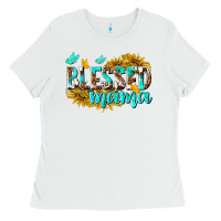 White Blessed Mama Ladies Tee - texasbilliewilder