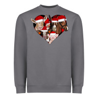 Storm farm animals christmas Heavyweight Sweatshirt - CowhideDigitalArt