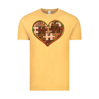 Vintage Mustard melanin skin tone heart black history Vintage Tee - CowGirlArtShop