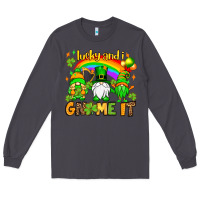 Smoke St. Patrick's Lucky and i gnome it Long Sleeve Tee - OliviaCreatesArt