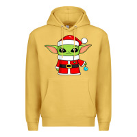 Antique Gold baby yoda christmas santa claus Premium Hoodie - trangStudio