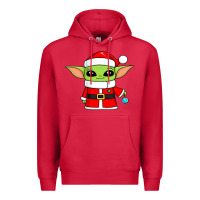 Cardinal baby yoda christmas santa claus Premium Hoodie - trangStudio