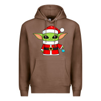 Chestnut baby yoda christmas santa claus Premium Hoodie - trangStudio