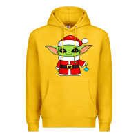 Lemon baby yoda christmas santa claus Premium Hoodie - trangStudio