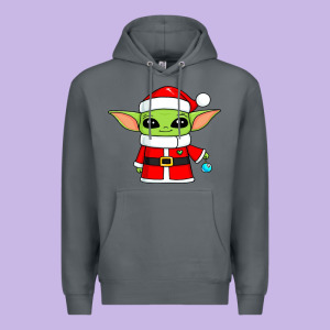 Baby Yoda Christmas Santa Claus Premium Hoodie Designed By Trangstudio