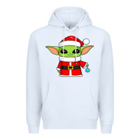 White baby yoda christmas santa claus Premium Hoodie - trangStudio