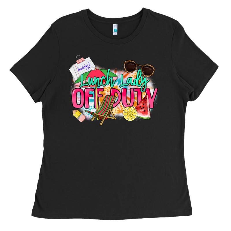 Lunch Lady Off Duty Ladies Tee by NancyCooperArtShop | Teevron