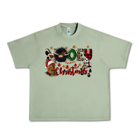 Oil Green mooey christmas Urban Heavy Tee - CowGirlArtShop
