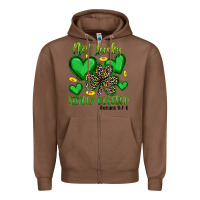 Chestnut not lucky simply blessed Zipper Hoodie - Artiststas