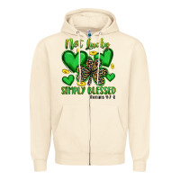 Sandshell not lucky simply blessed Zipper Hoodie - Artiststas