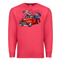 Cardinal american truck 4th of july Premium Sweatshirt - BarkalooDesign