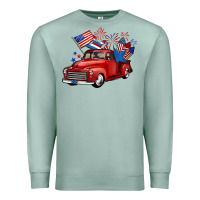 Seafoam american truck 4th of july Premium Sweatshirt - BarkalooDesign