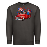 Smoke american truck 4th of july Premium Sweatshirt - BarkalooDesign