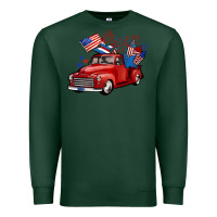 Sports Green american truck 4th of july Premium Sweatshirt - BarkalooDesign