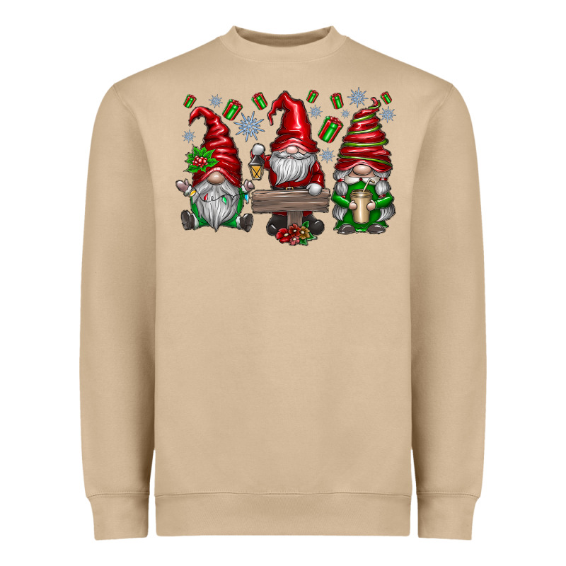 Christmas Gnomes Celebration Heavyweight Sweatshirt by CowhideDigitalArt | Teevron