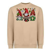 Mushroom christmas gnomes celebration Heavyweight Sweatshirt - CowhideDigitalArt