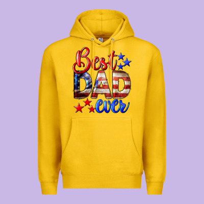 Best Dad Ever 4th Of July Premium Hoodie Designed By Lillyallendesigns