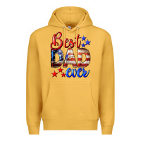Mustard Best Dad Ever 4th of July Premium Hoodie - LillyAllenDesigns