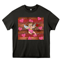 Asphalt valentine's day cupid heart Heavy Core Tee - RanaPortraitStore