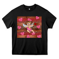 Black valentine's day cupid heart Heavy Core Tee - RanaPortraitStore